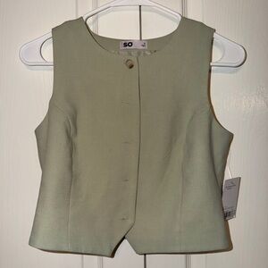 SO Light Green Sleeveless Top
